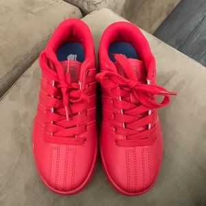 Boys or girls shoes red K•SWISS